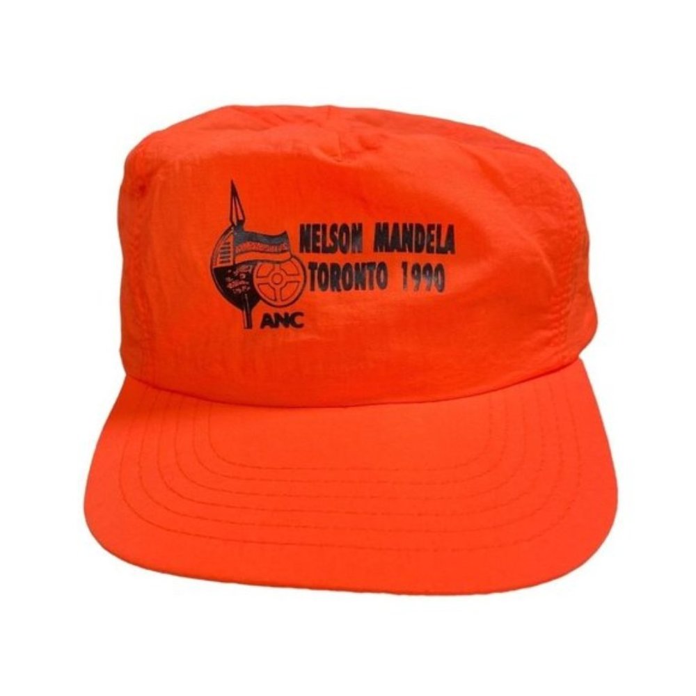 Vintage 90s Nelson Mandela Toronto African National Congress ANC Snapback  Hat